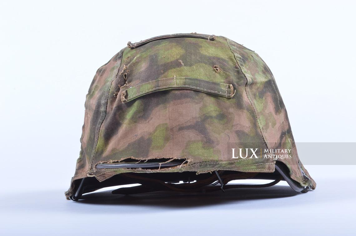 Rare Waffen-SS Combat Helmet Cover in « Blurred Edge » - photo 9