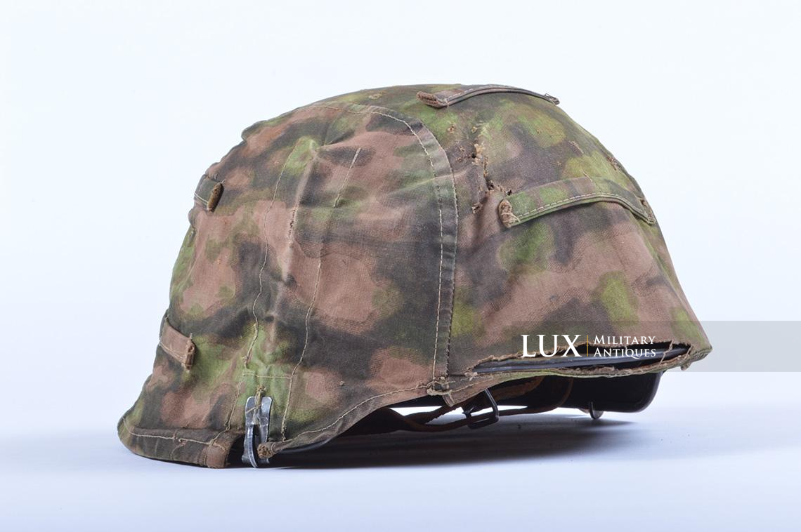 Rare Waffen-SS Combat Helmet Cover in « Blurred Edge » - photo 10