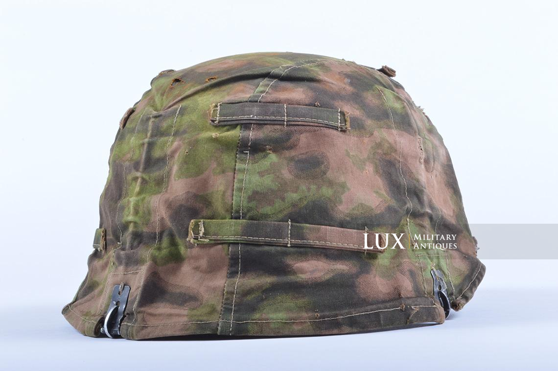 Rare Waffen-SS Combat Helmet Cover in « Blurred Edge » - photo 12