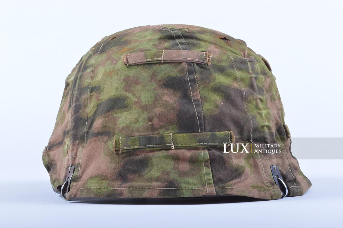 Rare Waffen-SS Combat Helmet Cover in « Blurred Edge » - photo 14