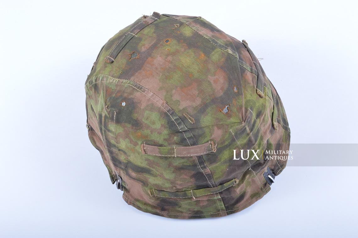 Rare Waffen-SS Combat Helmet Cover in « Blurred Edge » - photo 16