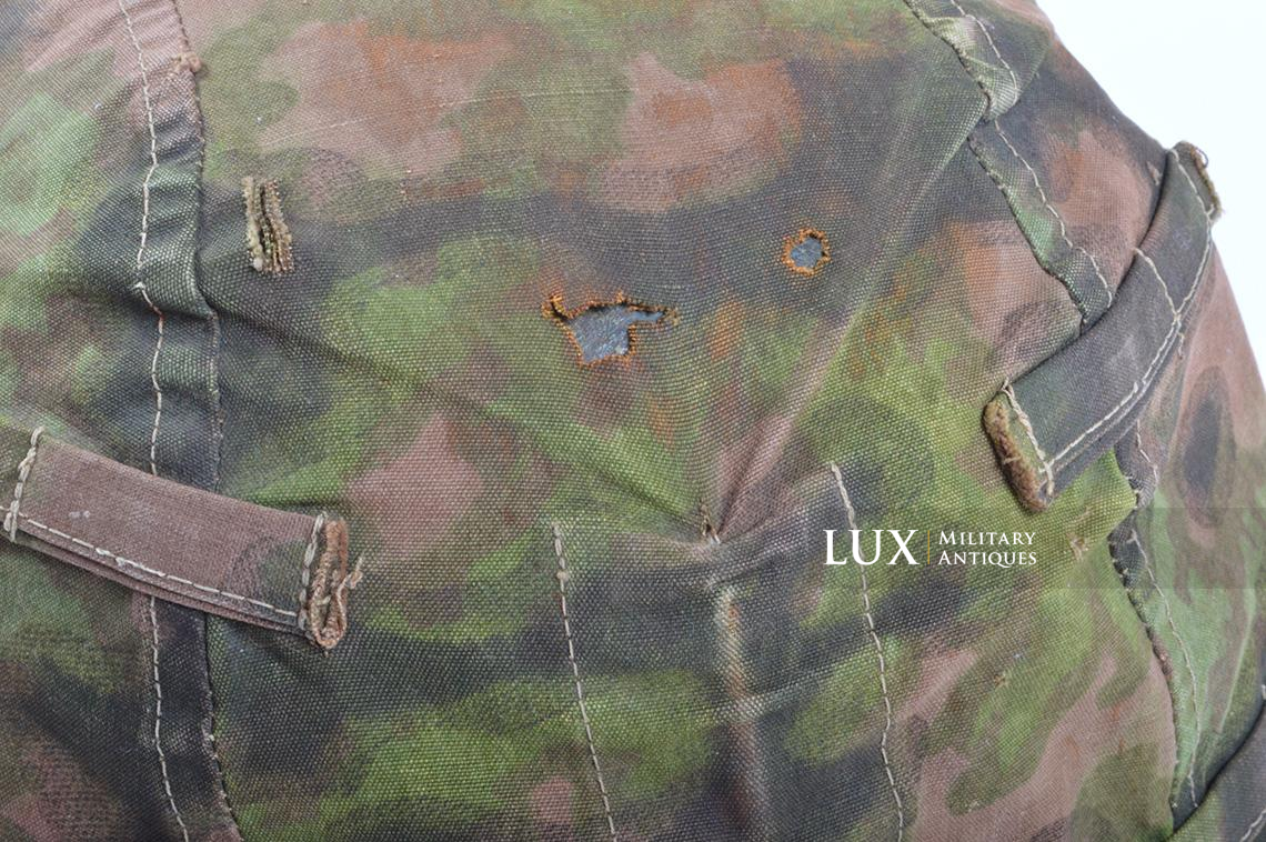 Rare Waffen-SS Combat Helmet Cover in « Blurred Edge » - photo 20