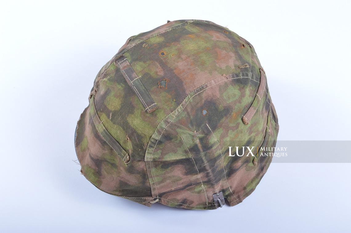 Rare Waffen-SS Combat Helmet Cover in « Blurred Edge » - photo 15