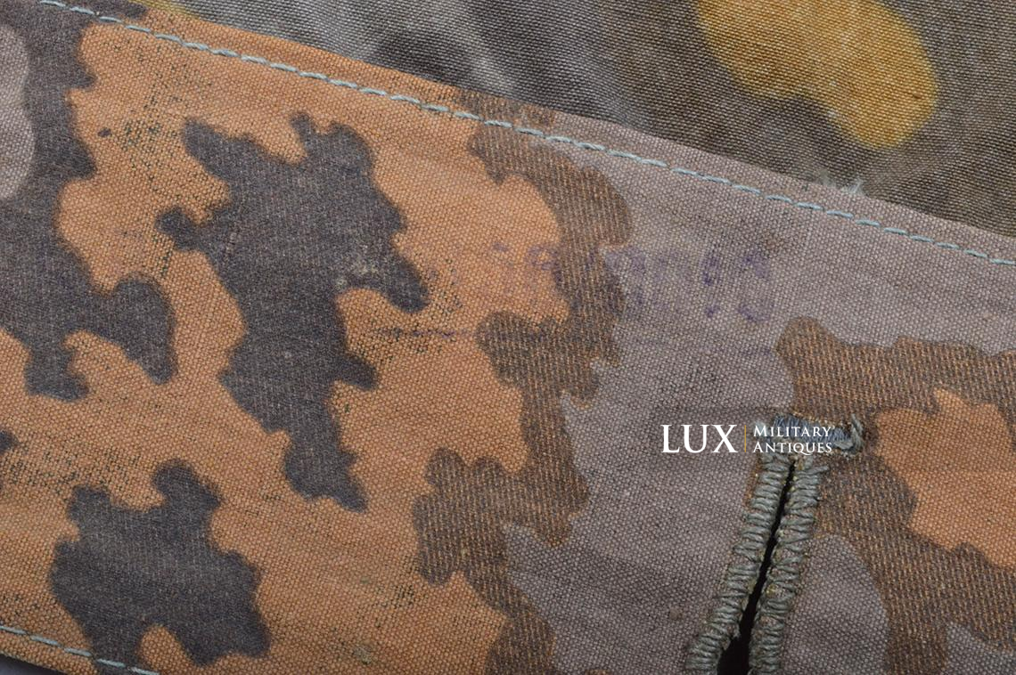 Rare toile de tente Waffen-SS fin de guerre, camouflage platane - photo 26