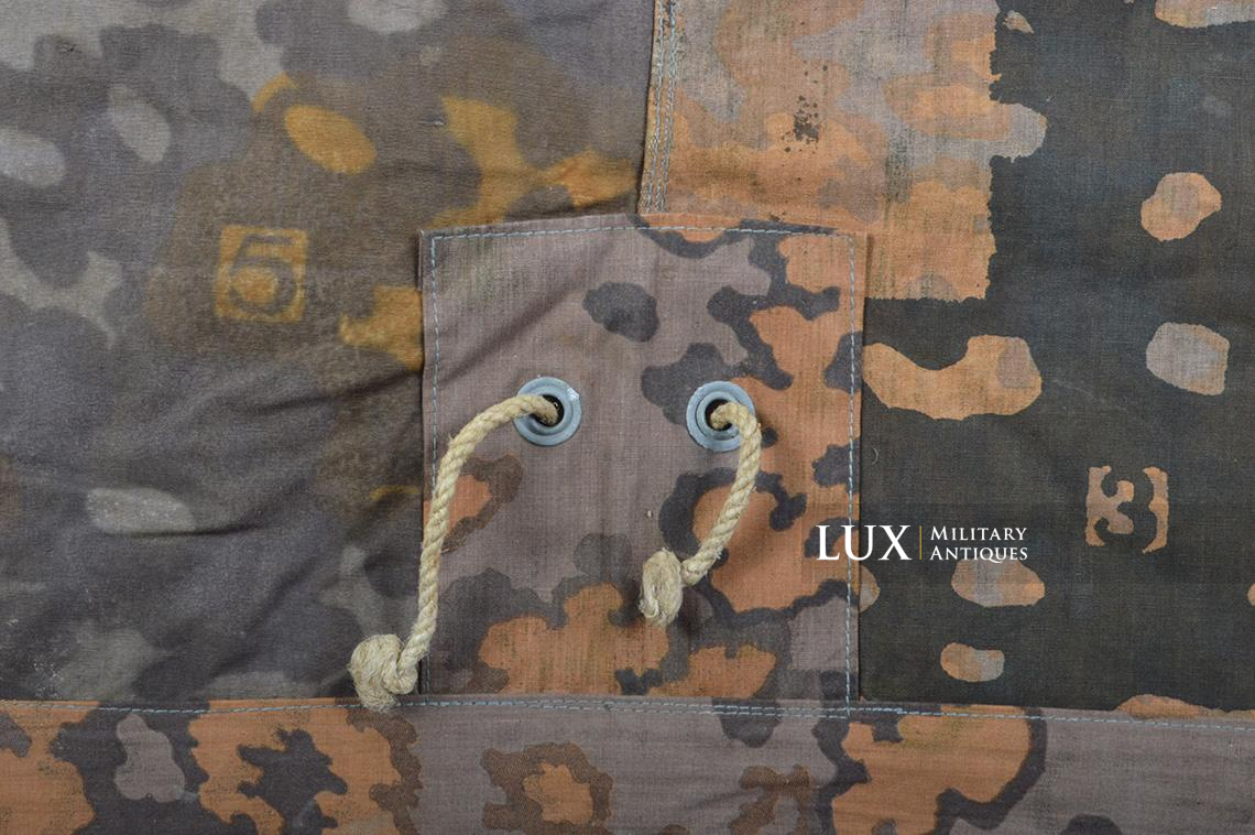 Rare toile de tente Waffen-SS fin de guerre, camouflage platane - photo 31
