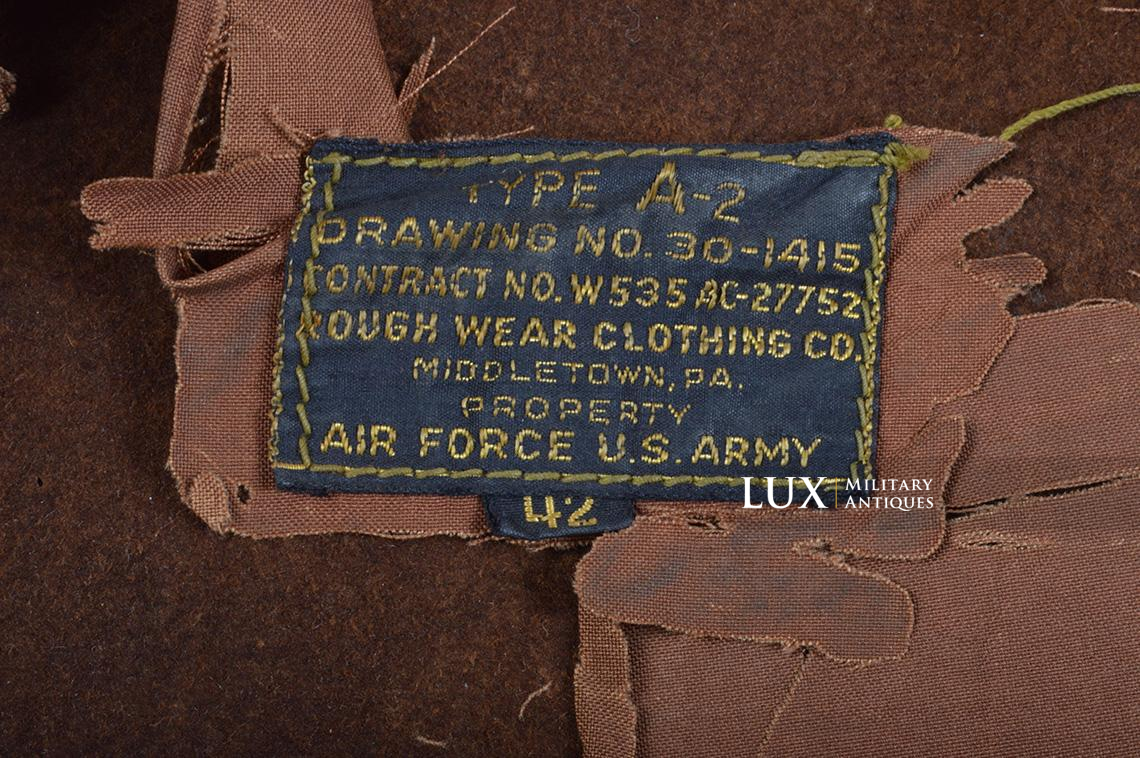 USAAF type A-2 Painted Flight Jacket « LT. RICHARD D. LODGE » Grouping , 859th Bomb Squadron , 8th Air Force , ETO - photo 48