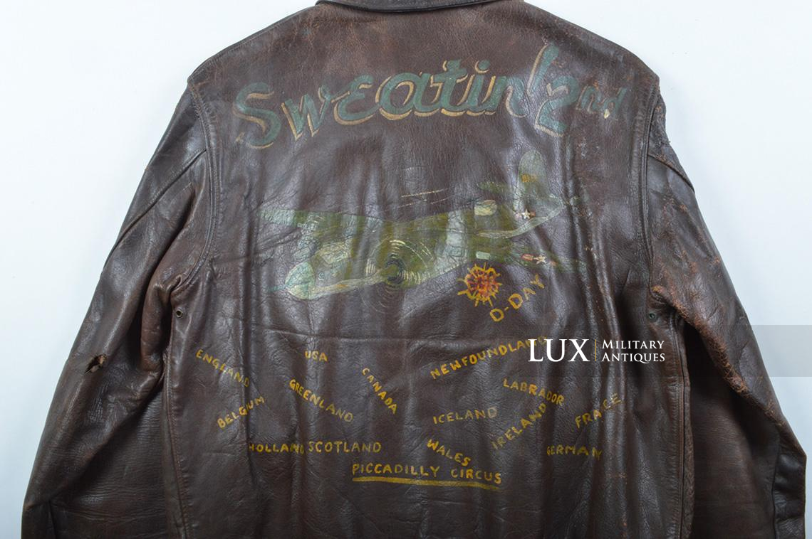 USAAF Type A-2 Painted Flight Jacket « Pilot Anthony Moretti », ETO / D-DAY/ 70 MISSIONS - photo 26