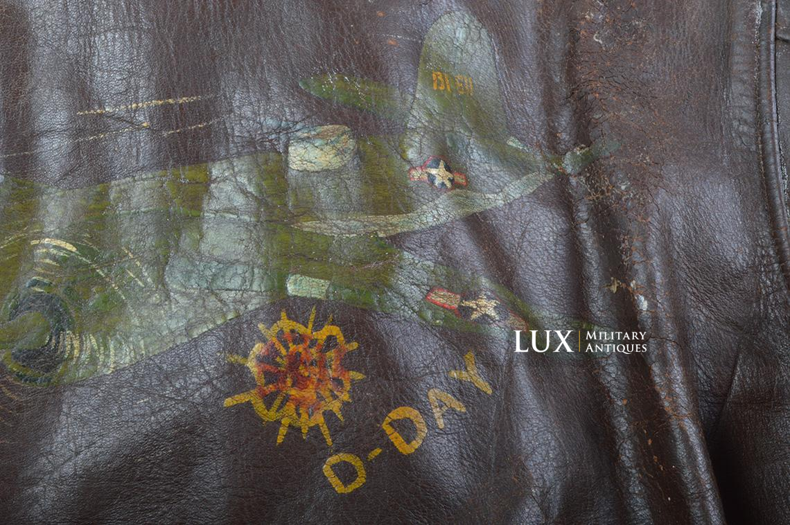 USAAF Type A-2 Painted Flight Jacket « Pilot Anthony Moretti », ETO / D-DAY/ 70 MISSIONS - photo 28