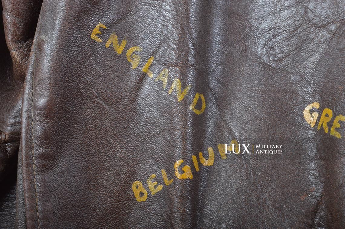 USAAF Type A-2 Painted Flight Jacket « Pilot Anthony Moretti », ETO / D-DAY/ 70 MISSIONS - photo 33