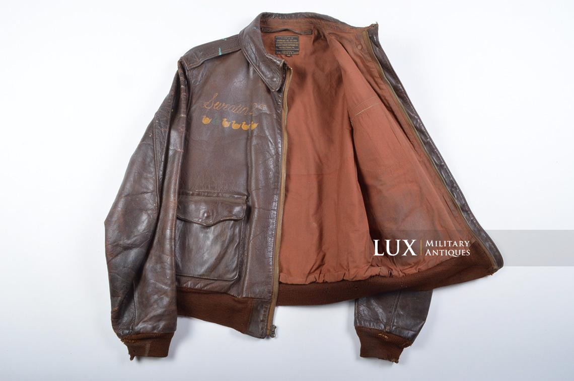 USAAF Type A-2 Painted Flight Jacket « Pilot Anthony Moretti », ETO / D-DAY/ 70 MISSIONS - photo 43
