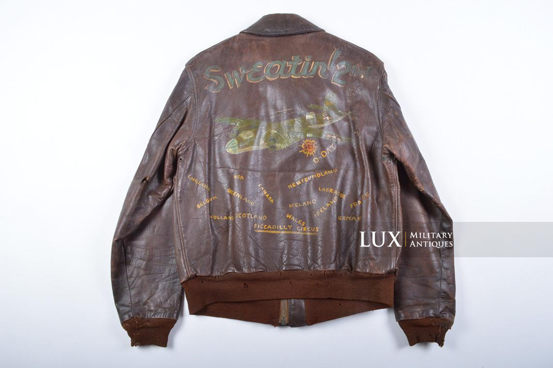 USAAF Type A-2 Painted Flight Jacket « Pilot Anthony Moretti », ETO / D-DAY/ 70 MISSIONS - photo 4