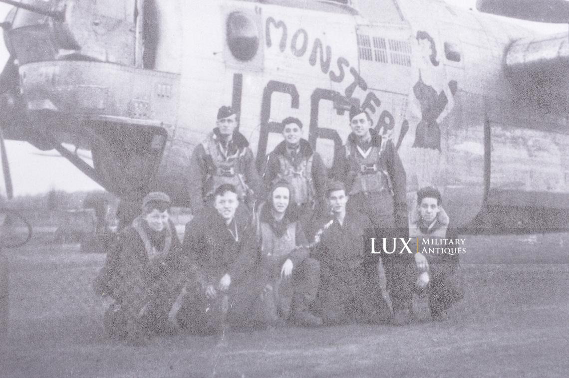 USAAF type A-2 Painted Flight Jacket « LT. RICHARD D. LODGE » Grouping , 859th Bomb Squadron , 8th Air Force , ETO - photo 60