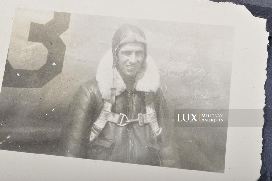 USAAF type A-2 Painted Flight Jacket « LT. RICHARD D. LODGE » Grouping , 859th Bomb Squadron , 8th Air Force , ETO - photo 77