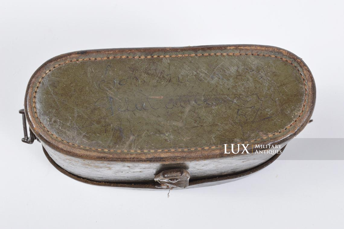 German camouflage binoculars case, named to a « Feldwebel » - photo 10