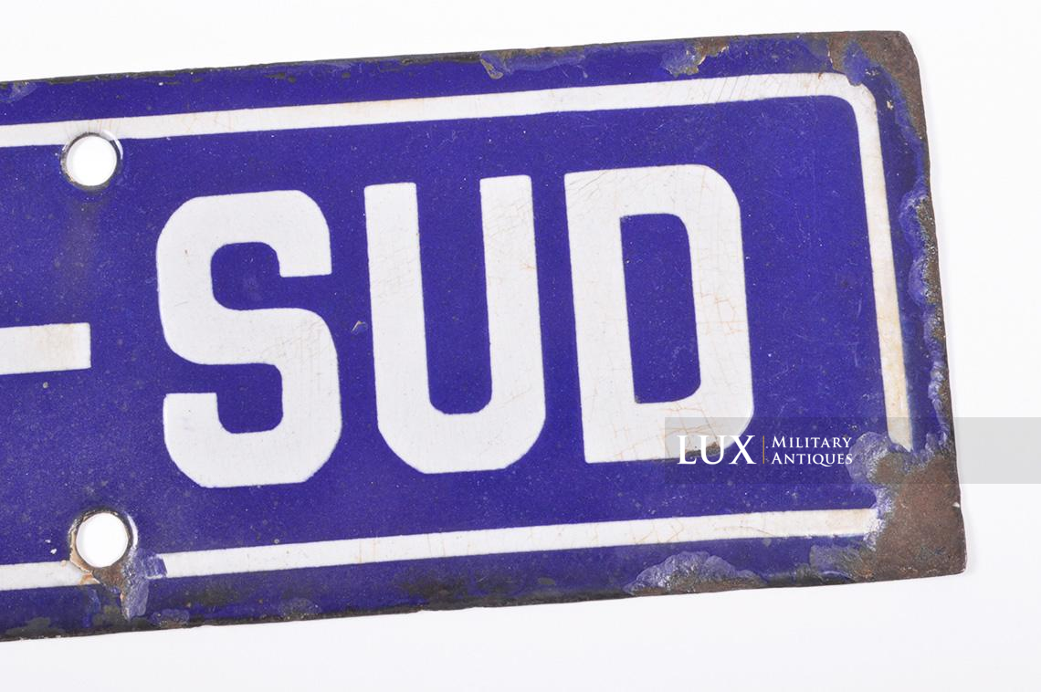 « Bastogne-Sud » railway sign - Lux Military Antiques - photo 8