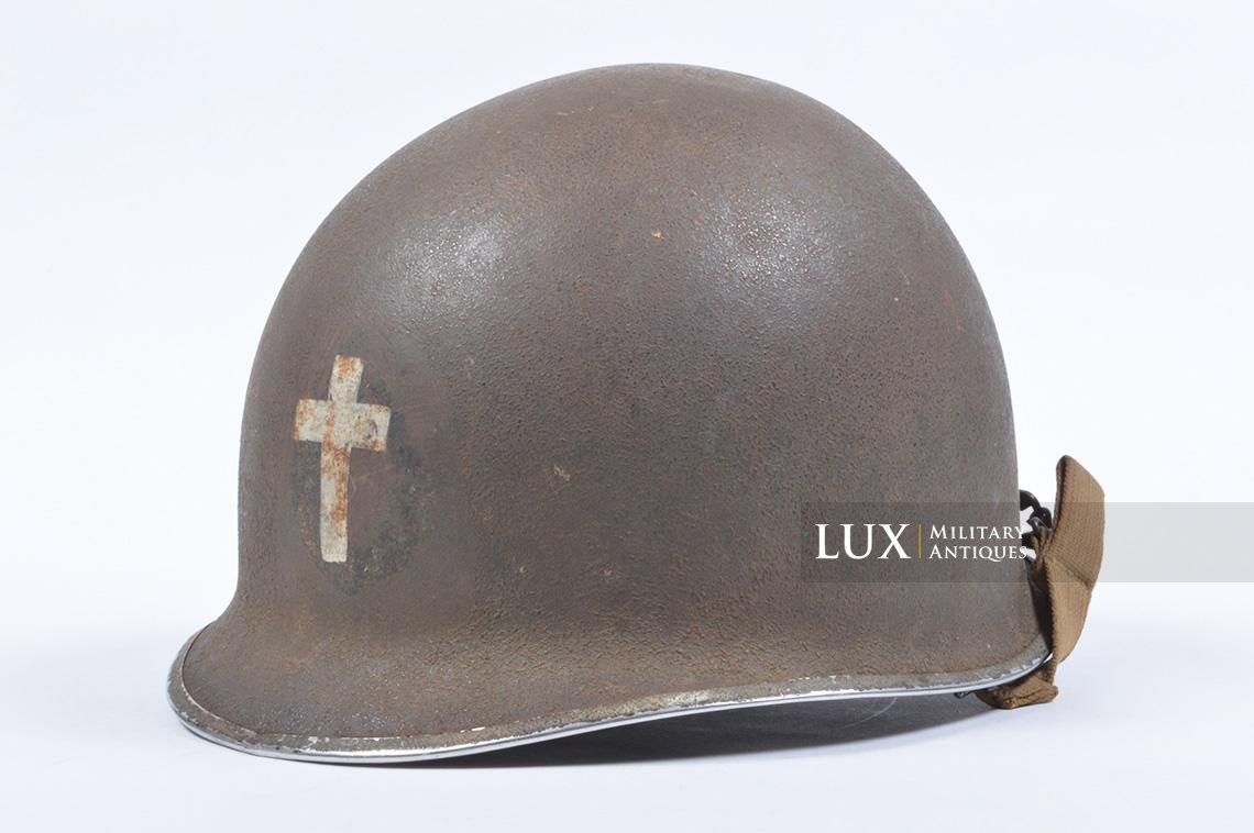 Rare casque USM1 Chapelain de la « 34th Infantry Division » - photo 8