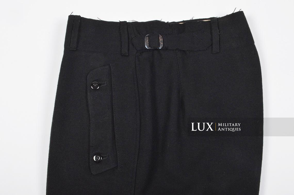 Waffen-SS issue black Panzer trousers - photo 10