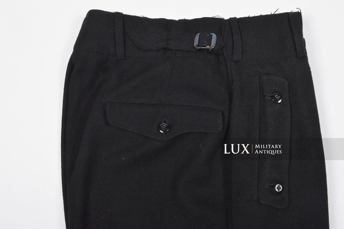 Waffen-SS issue black Panzer trousers - Lux Military Antiques - photo 15