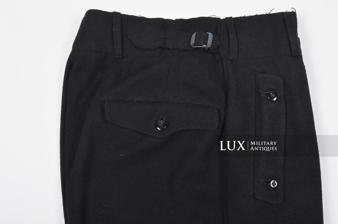 Waffen-SS issue black Panzer trousers - photo 15