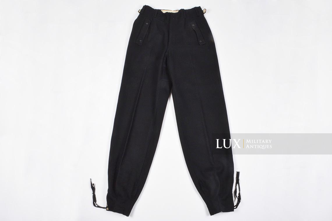 Waffen-SS issue black Panzer trousers - Lux Military Antiques - photo 4