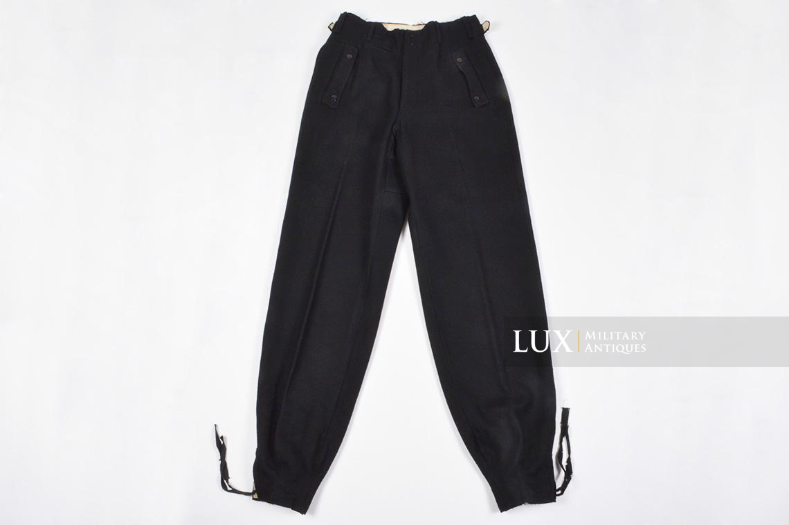 Waffen-SS issue black Panzer trousers - photo 4