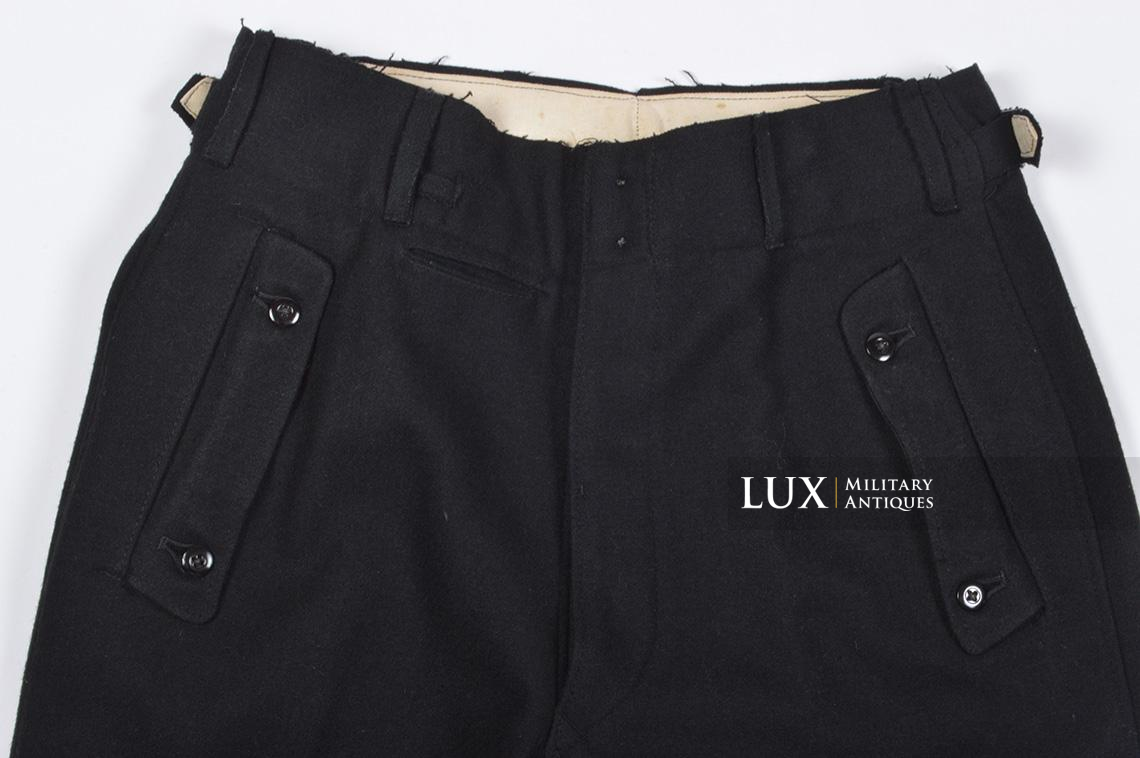 Waffen-SS issue black Panzer trousers - photo 17