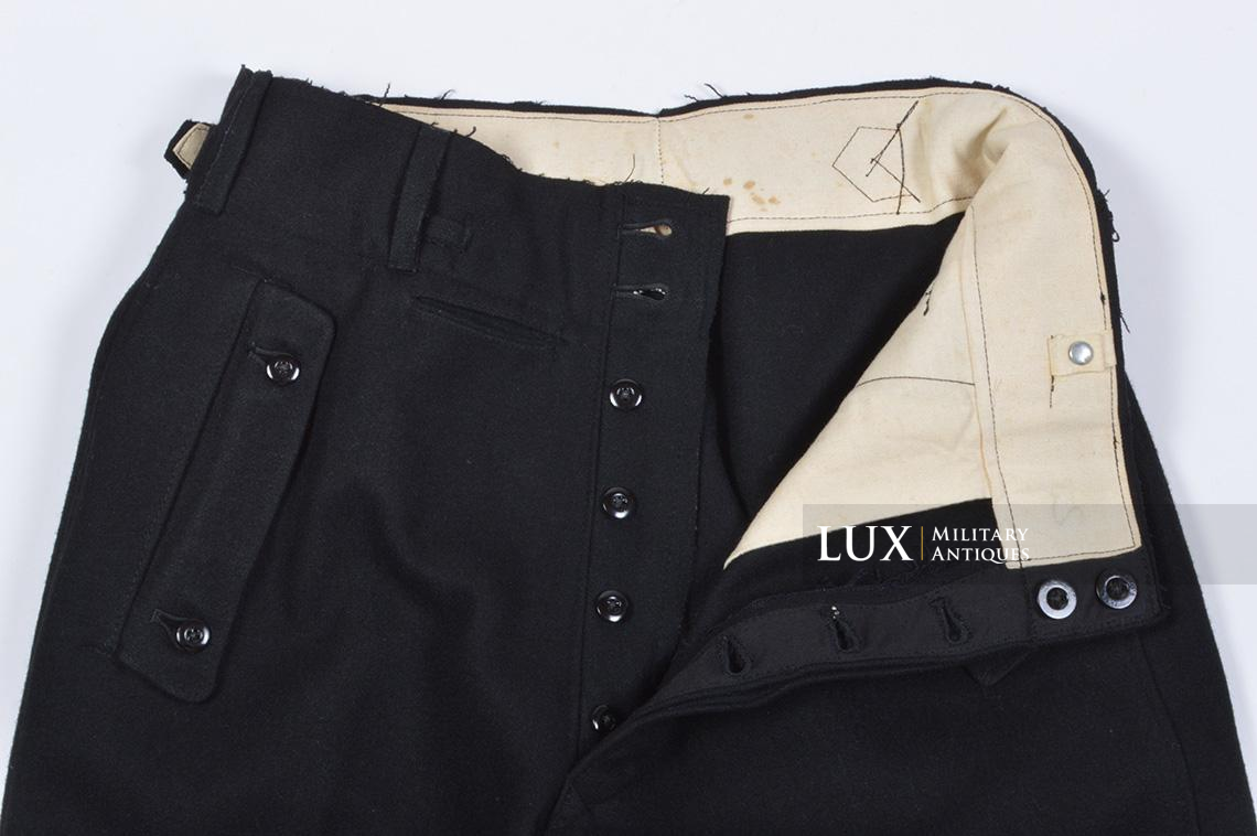 Waffen-SS issue black Panzer trousers - photo 18
