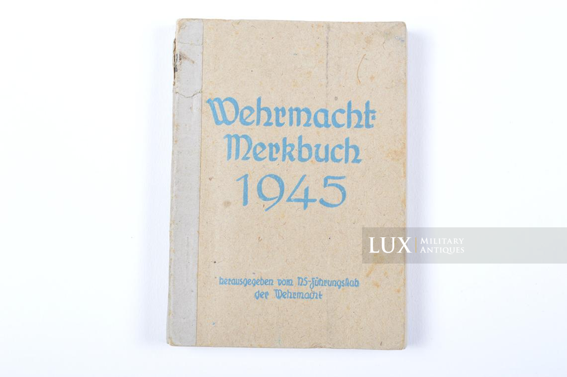 German pocket calendar, « Wehrmacht Merkbuch 1945 » - photo 4