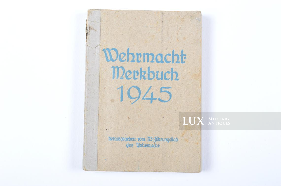 Agenda de poche allemand, « Wehrmacht Merkbuch 1945 » - photo 4