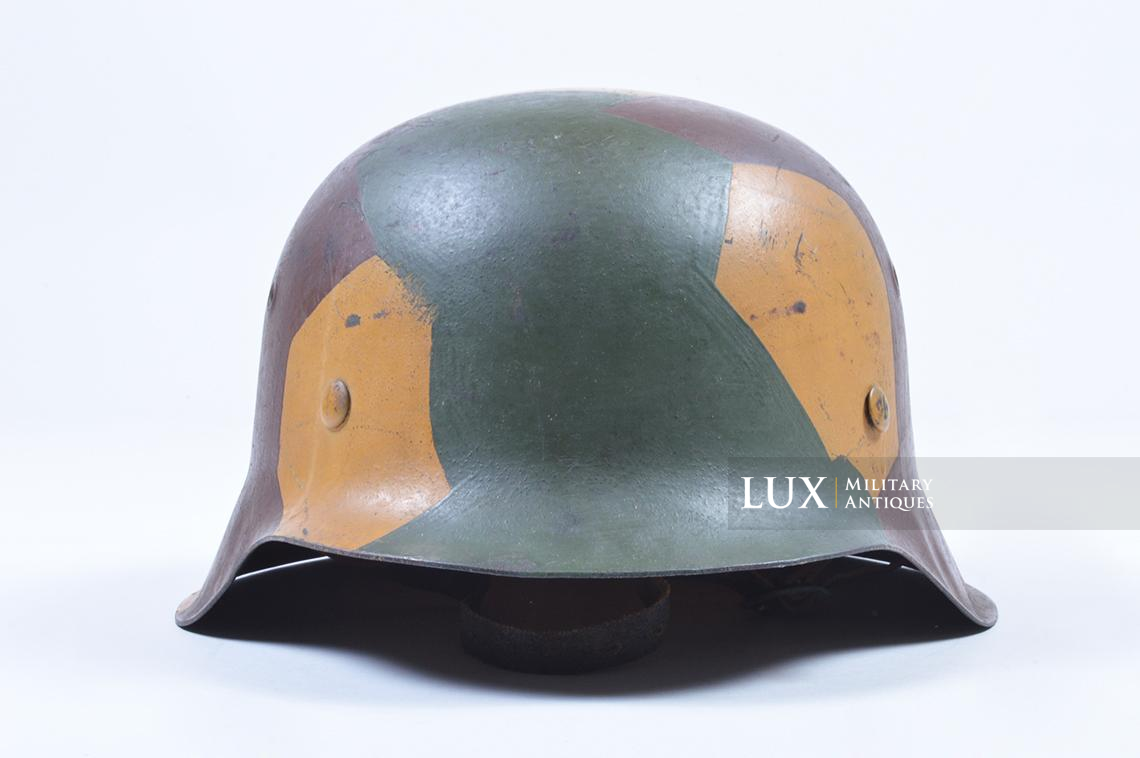 M42 German coastal artillery helmet, geometric camouflage pattern - photo 9