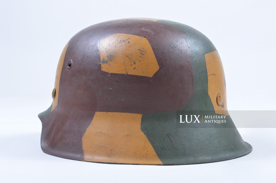 M42 German coastal artillery helmet, geometric camouflage pattern - photo 14