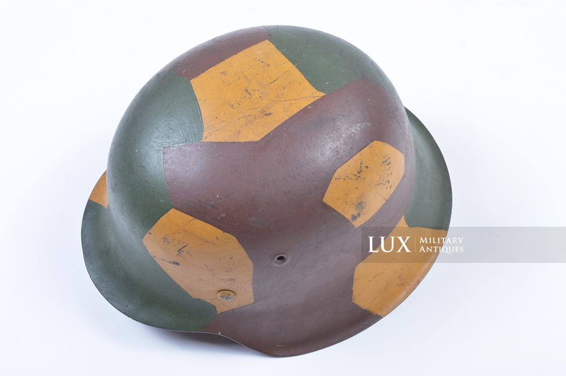 M42 German coastal artillery helmet, geometric camouflage pattern - photo 15