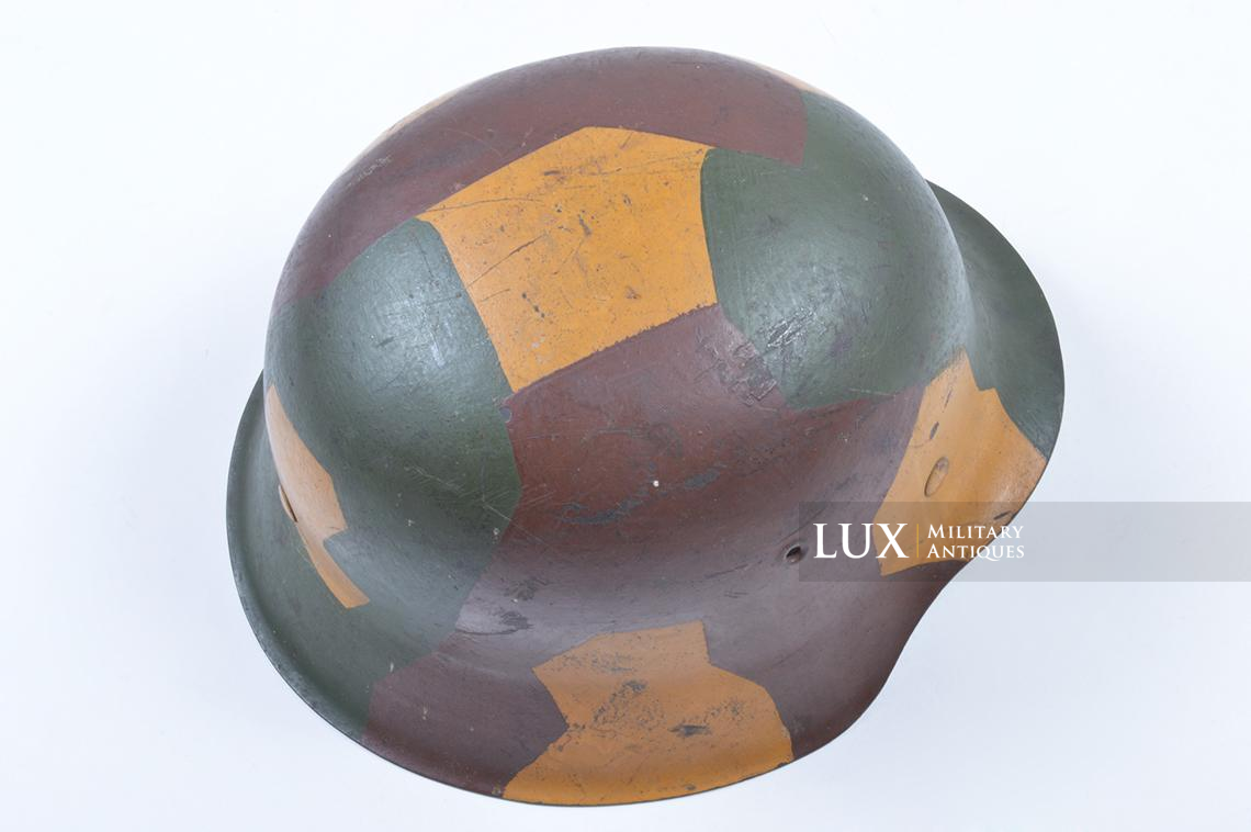 M42 German coastal artillery helmet, geometric camouflage pattern - photo 16