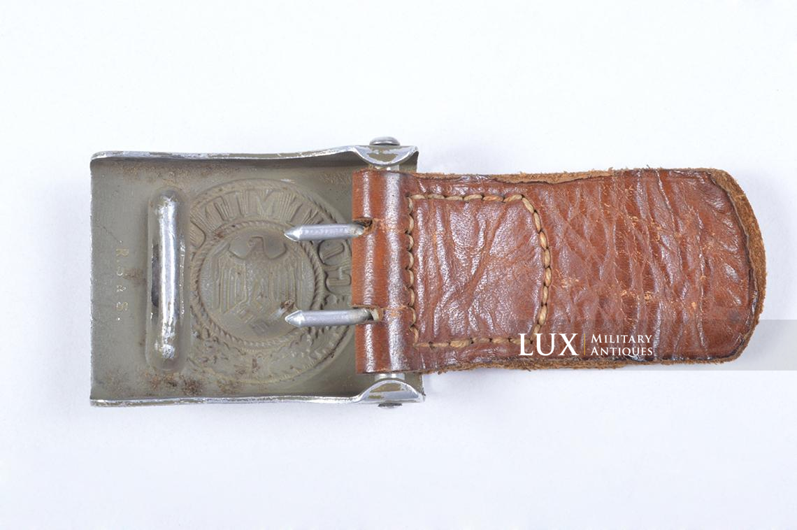 Early green painted aluminium Heer belt buckle, dated 1938 - photo 10