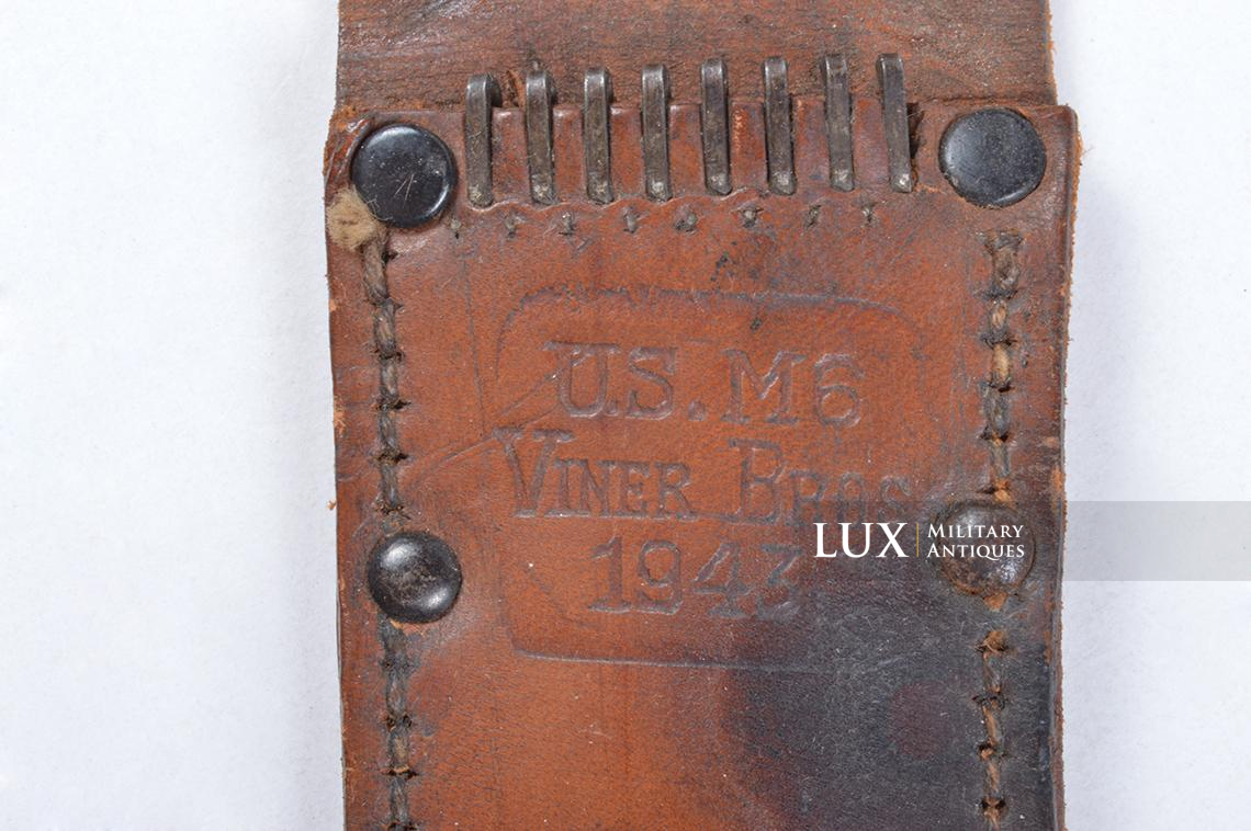 USM6 leather sheath for USM3 combat knife « VINER BROS 1943 » - photo 9