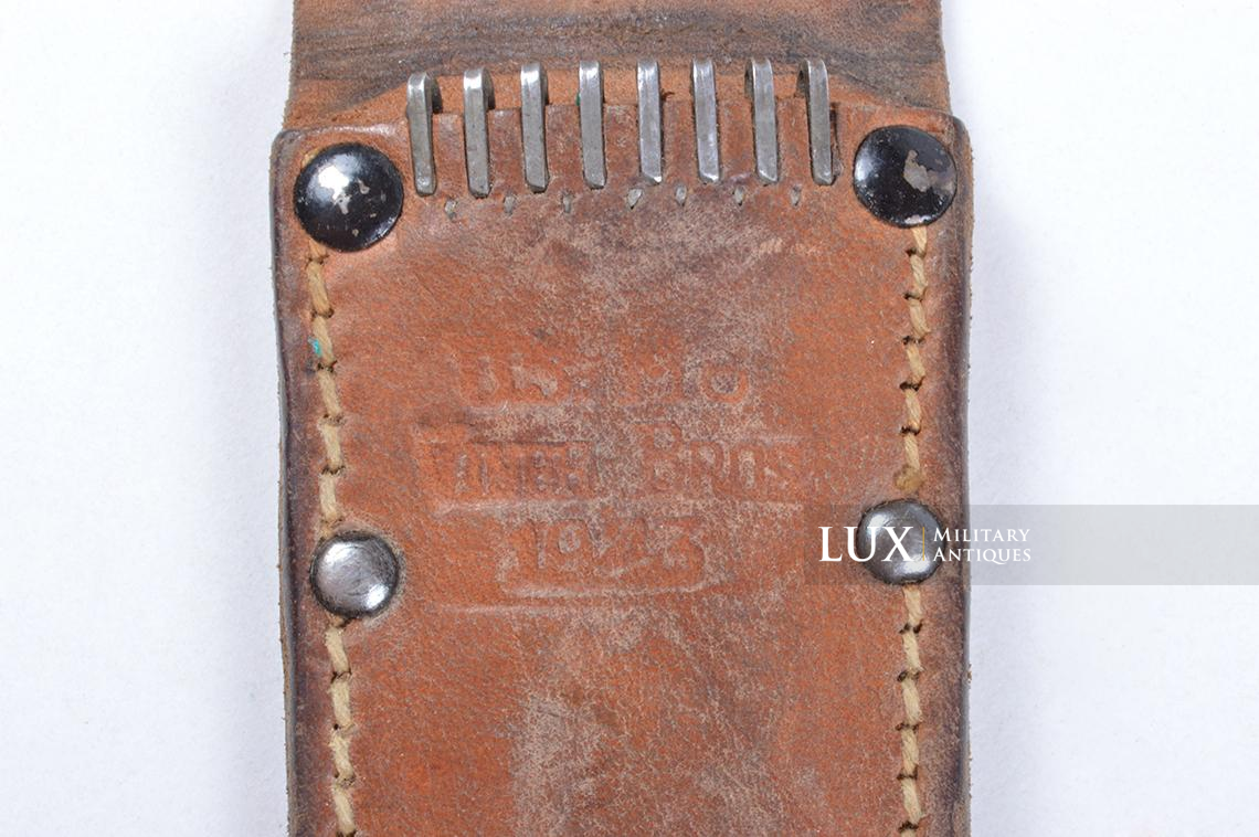 USM6 leather sheath for USM3 combat knife « VINER BROS 1943 » - photo 9