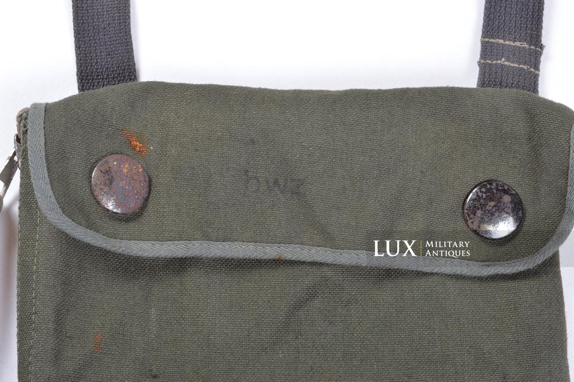 Early German paratrooper gas mask carrying bag, « BWZ » - photo 9