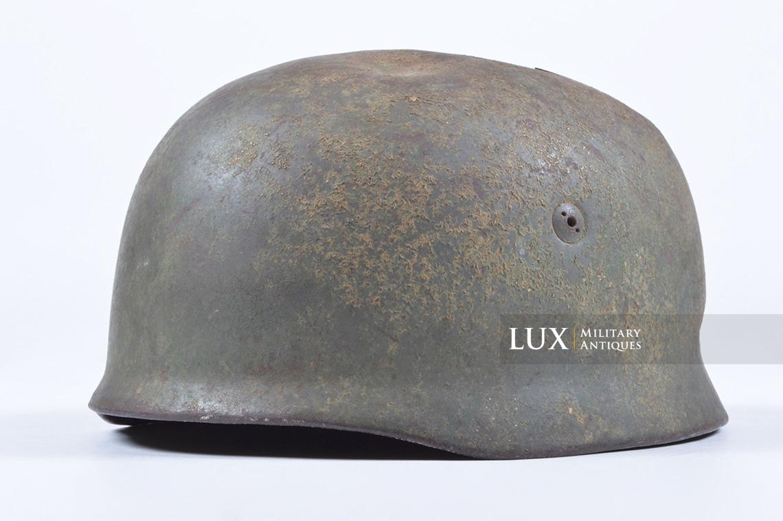 M38 Fallschirmjäger battle damaged double decal combat helmet in « FJR6 » camouflage - photo 7