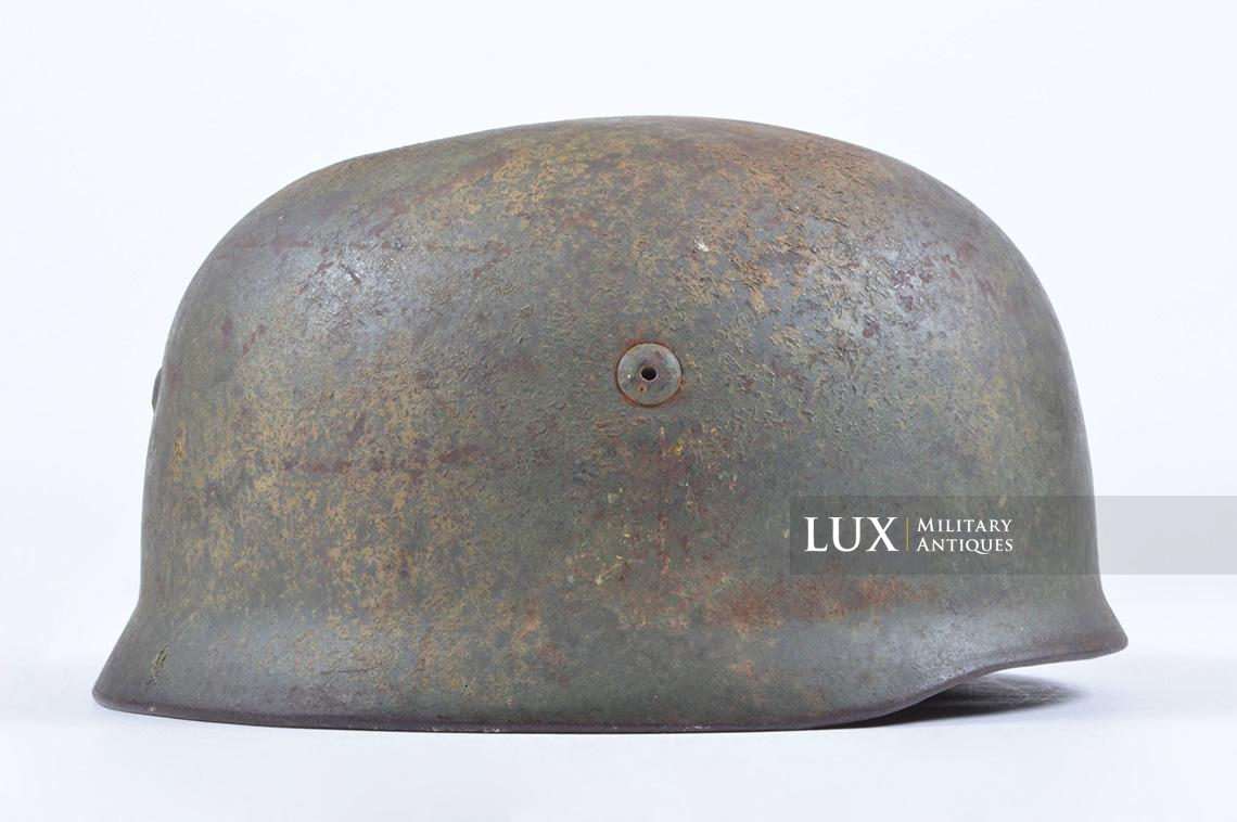 M38 Fallschirmjäger battle damaged double decal combat helmet in « FJR6 » camouflage - photo 10