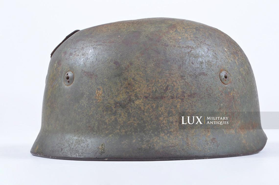 M38 Fallschirmjäger battle damaged double decal combat helmet in « FJR6 » camouflage - photo 11