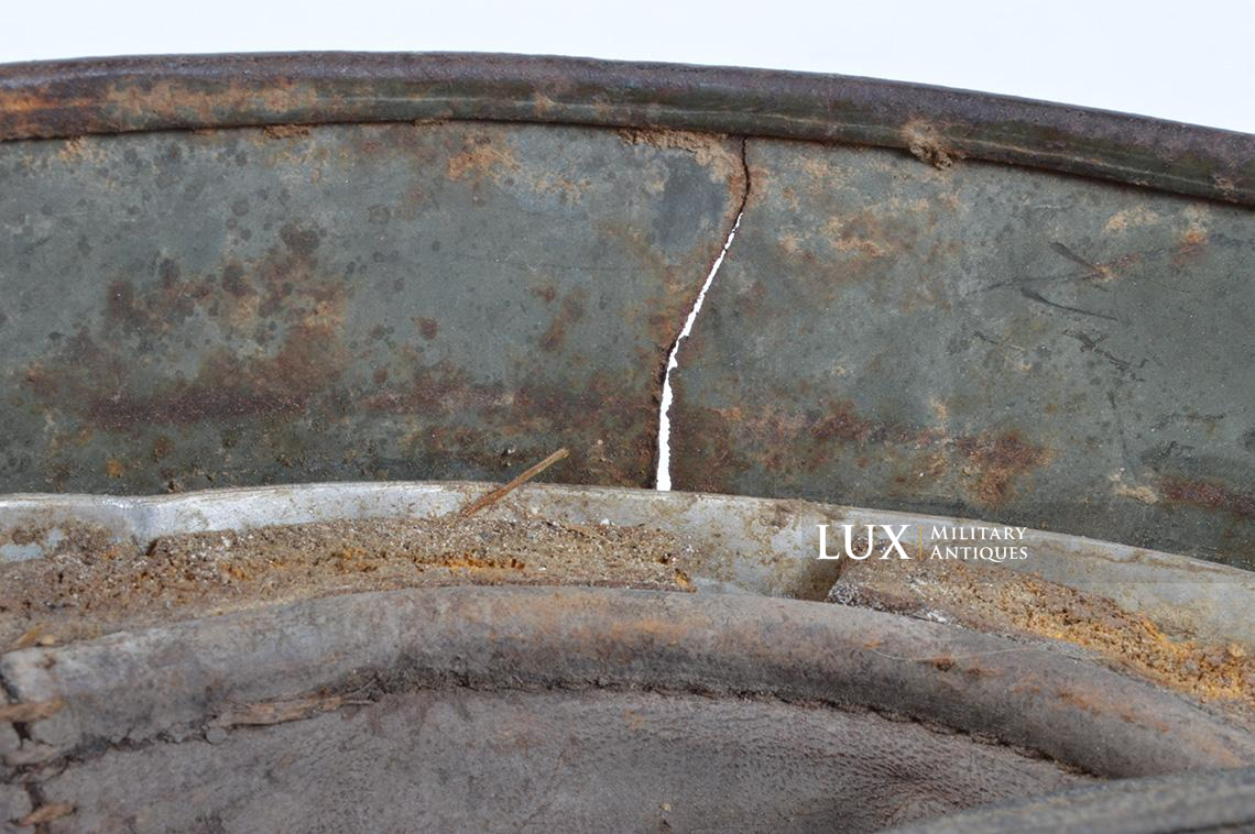 M38 Fallschirmjäger battle damaged double decal combat helmet in « FJR6 » camouflage - photo 41