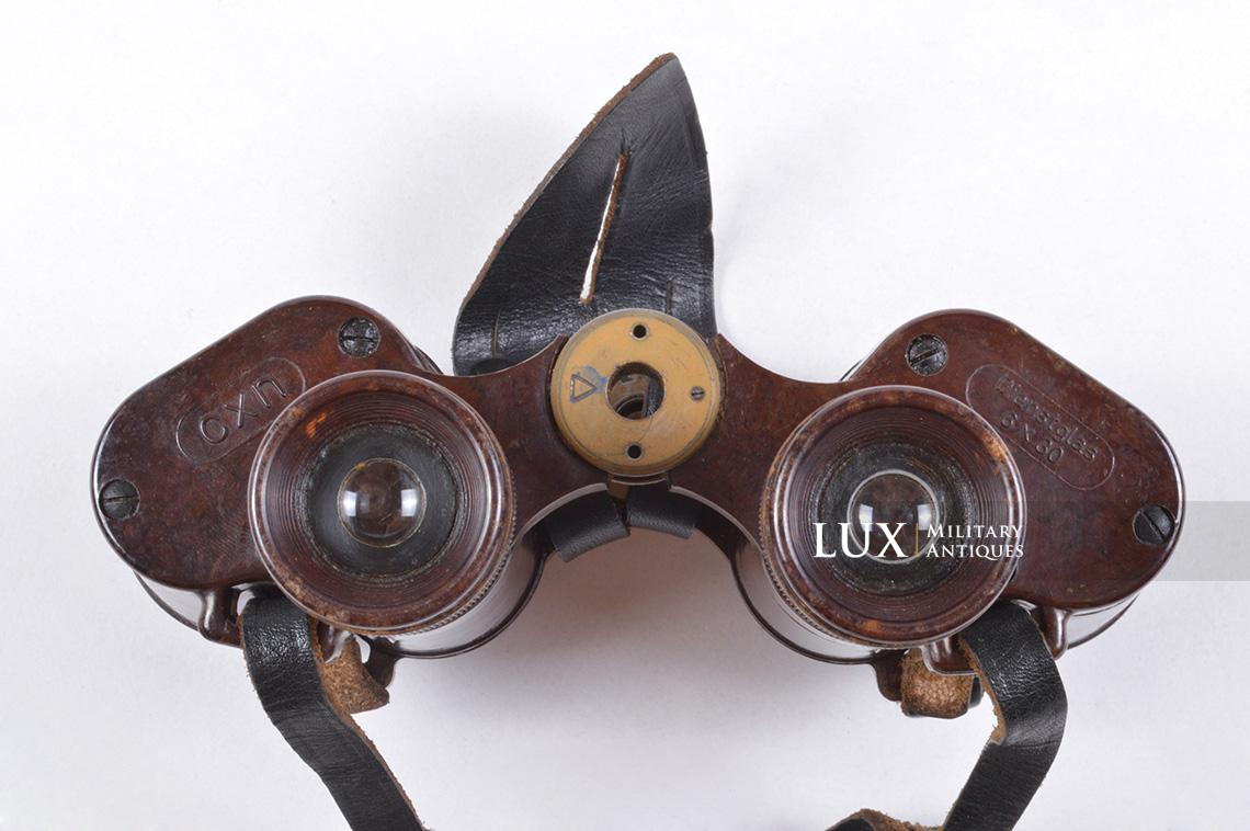 German bakelite 6x30 power issue field binoculars, « Dienstglas cxn » - photo 10