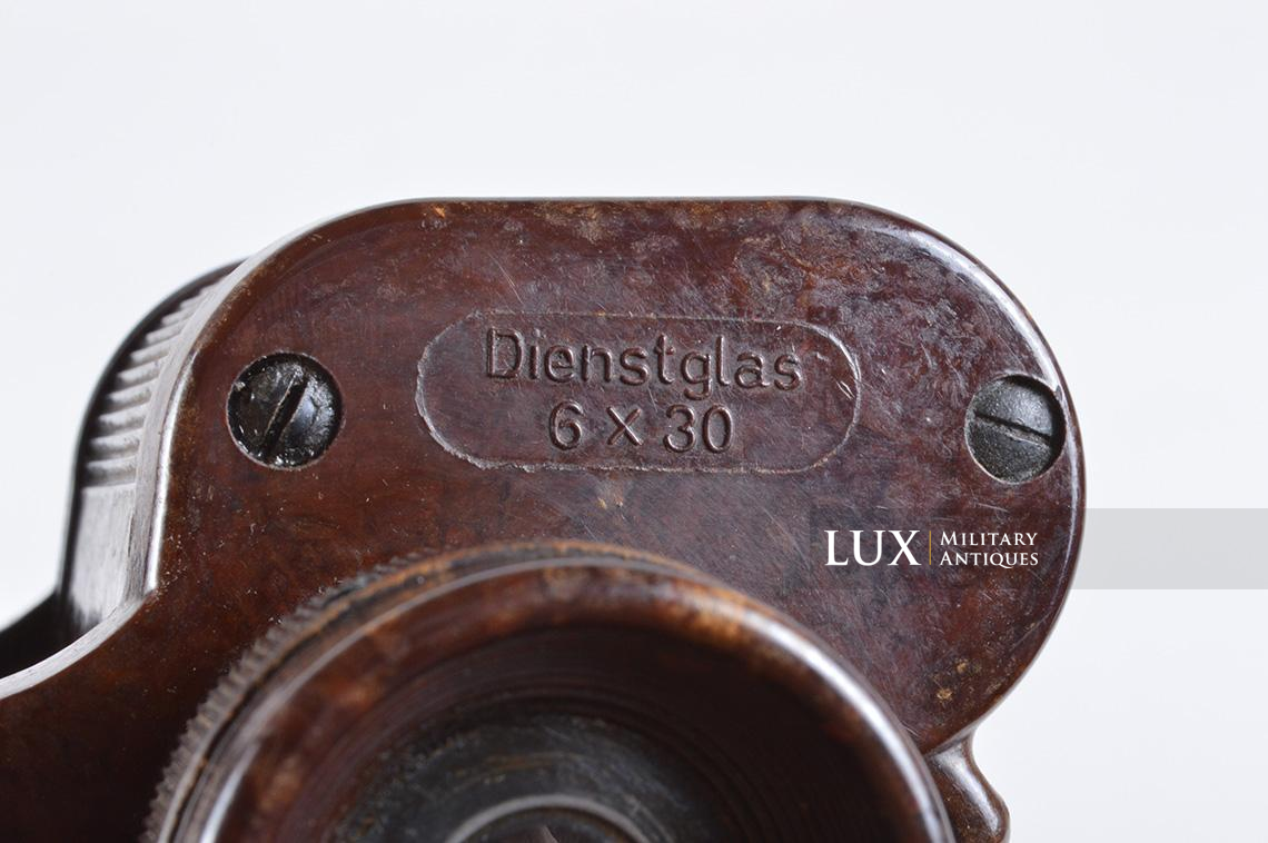 German bakelite 6x30 power issue field binoculars, « Dienstglas cxn » - photo 11