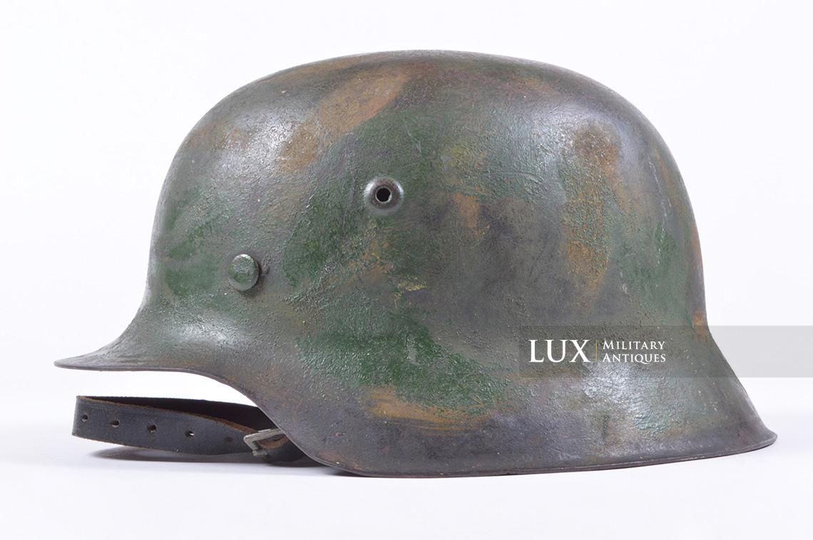 M42 sand textured two-tone camouflage Luftwaffe helmet - photo 4