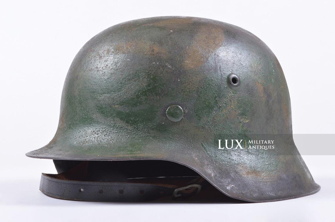 M42 sand textured two-tone camouflage Luftwaffe helmet - photo 7
