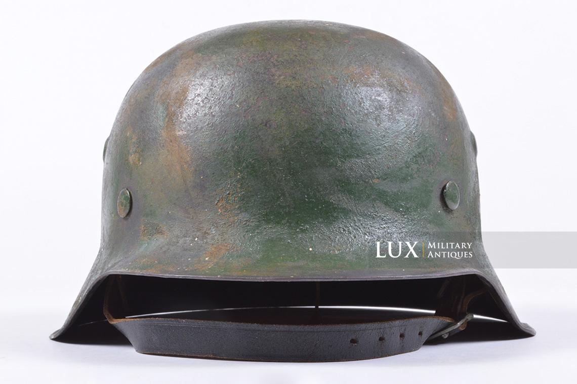 M42 sand textured two-tone camouflage Luftwaffe helmet - photo 8