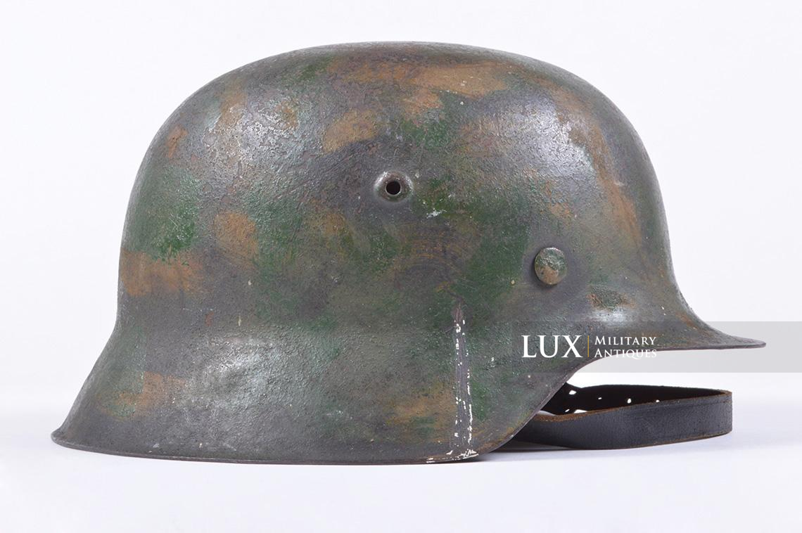M42 sand textured two-tone camouflage Luftwaffe helmet - photo 10