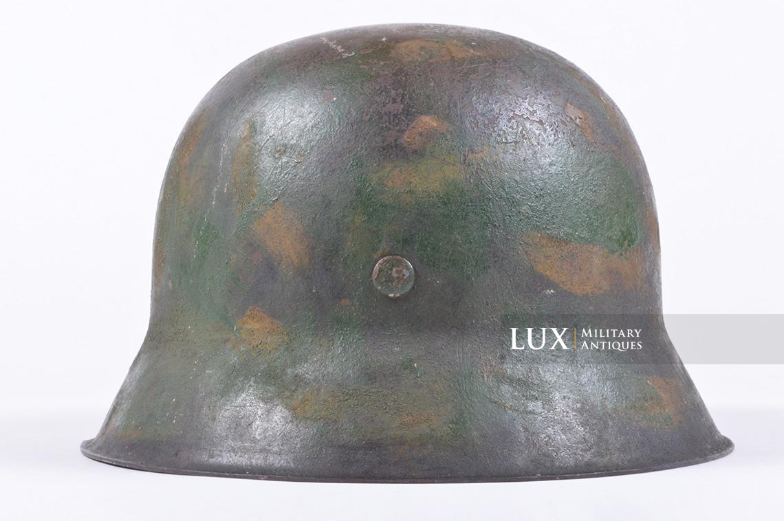 M42 sand textured two-tone camouflage Luftwaffe helmet - photo 12