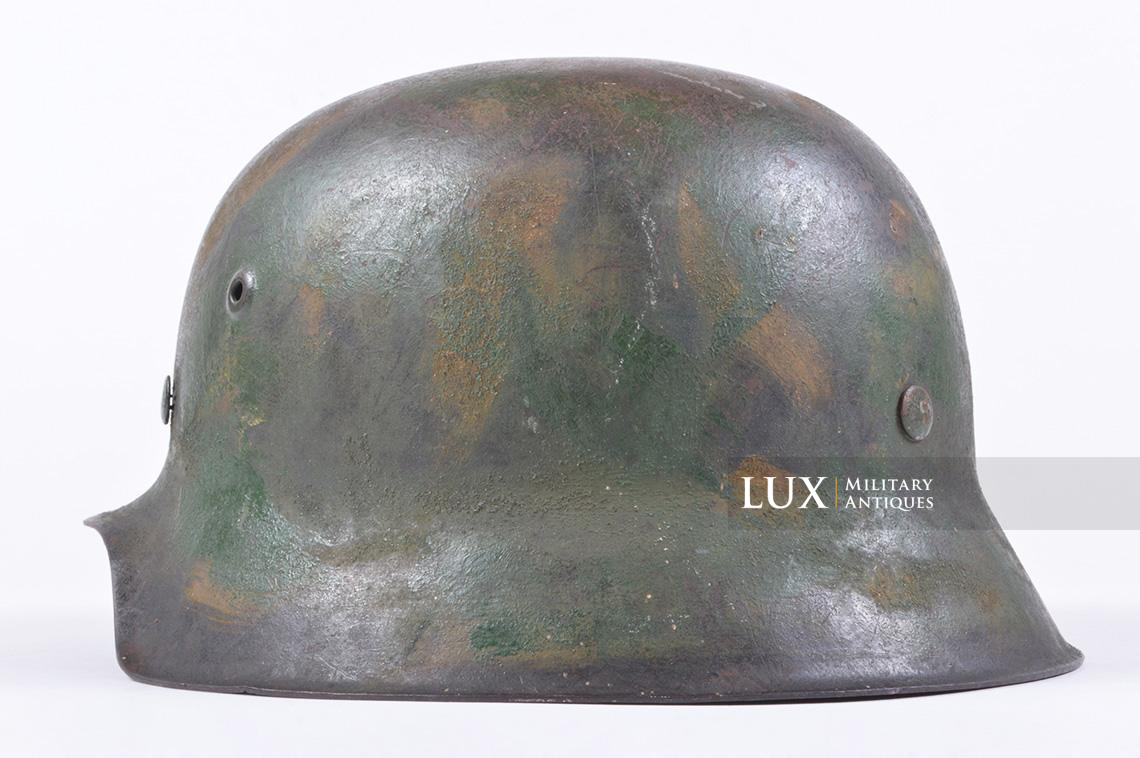 M42 sand textured two-tone camouflage Luftwaffe helmet - photo 13