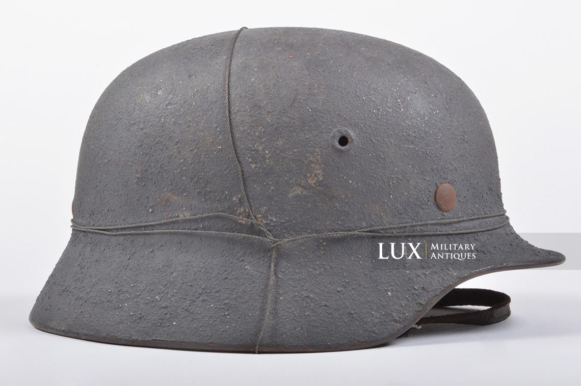 M40 Luftwaffe single decal camouflaged helmet - photo 10